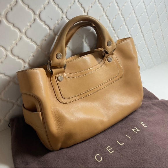 CELINE Boogie Bag with Original Celine Dustbag Light Brown Tan Camel EUC - Picture 2 of 10